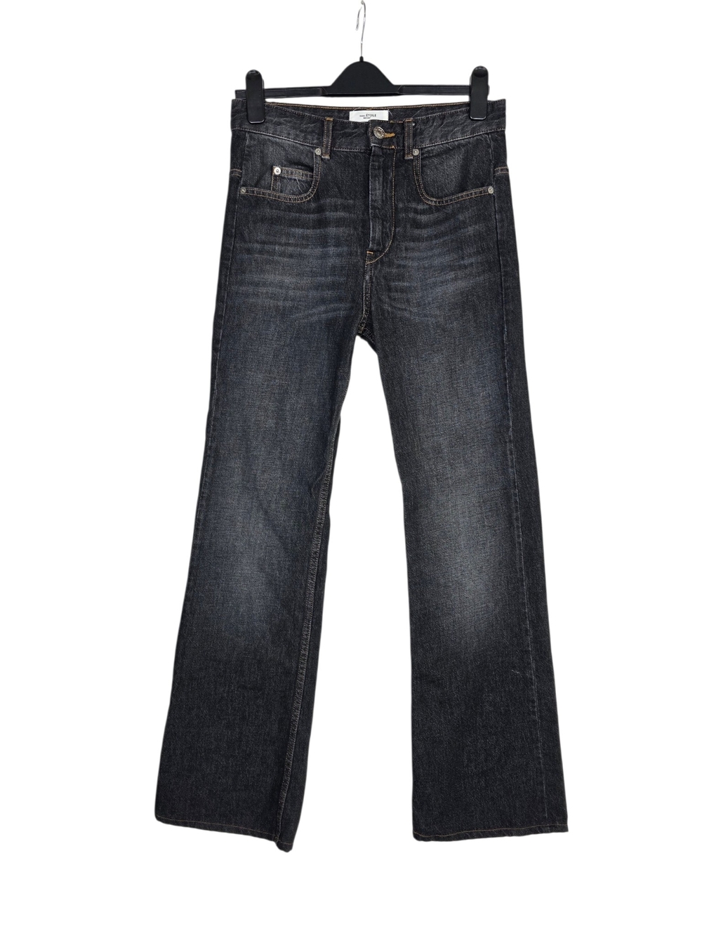 Isabel Marant Belvira Women's High rise Straight Leg Jeans - Washed Black 36eu